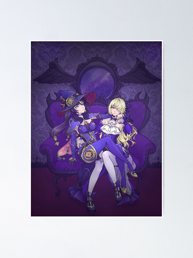 "Mona x Fischl" Poster for Sale by shinoot | Redbubble