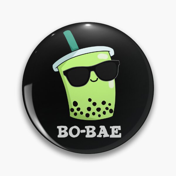 Item preview, Bo-bae Funny Boba Tea Puns (Dark BG) designed and sold by punnybone.