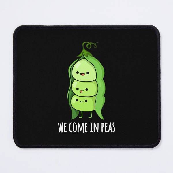 Item preview, We Come In Peas Funny Pea Puns (Dark BG) designed and sold by punnybone.