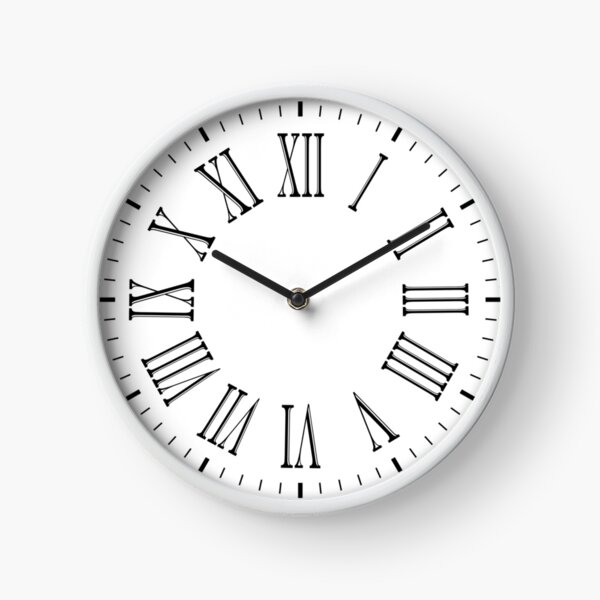Item preview, Classic Roman Numerals White Wall Clock designed and sold by Jerry Lambert.