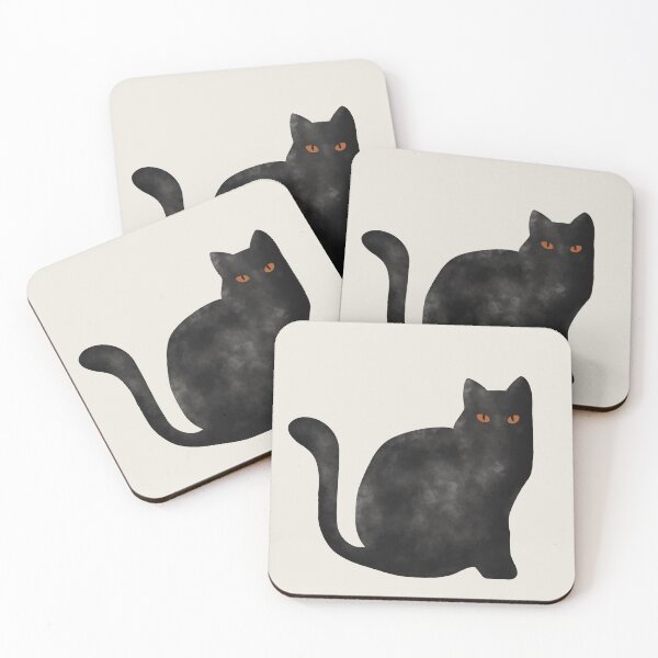 Item preview, Halloween Scary evil pumpkin funny pumpkin head Art Black Cat Minimalist kitty  designed and sold by thanyaj.