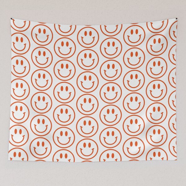 Item preview, Bright Red Preppy Smiley Face  designed and sold by meohmymagic.