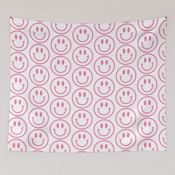 Artikelvorschau, Helles Kaugummi-Rosa-adrettes Smiley-Gesicht entworfen und verkauft von meohmymagic.