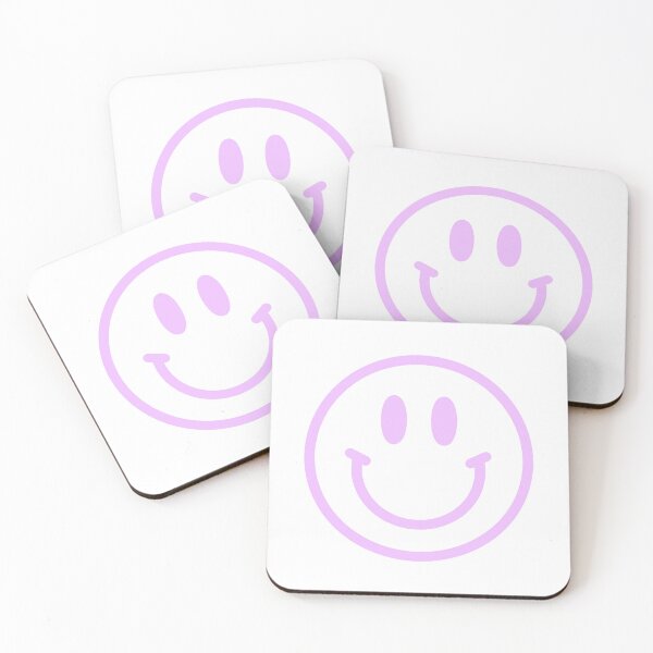 Item preview, Bright Lavender Preppy Smiley Face  designed and sold by meohmymagic.