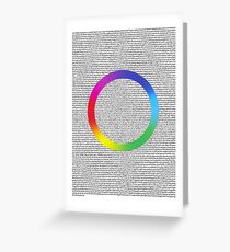 A Head Full Of Lyrics Greeting Card