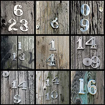 Artwork thumbnail, Numbers by Ethna Gillespie