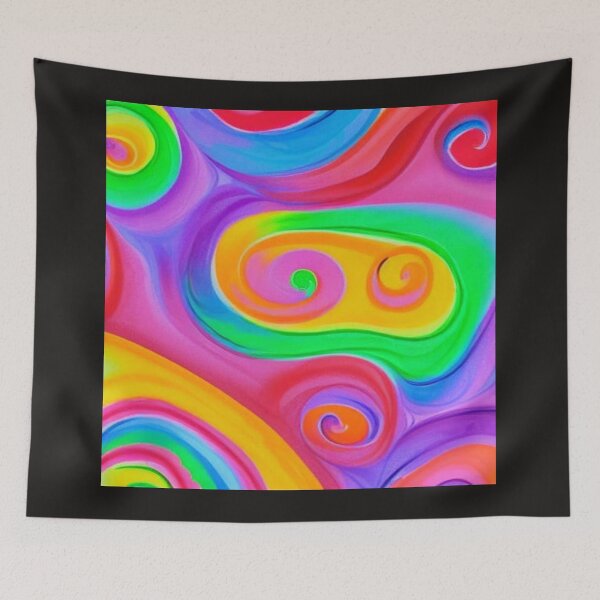 Item preview, Rainbow Swirls 4 designed and sold by Ashley Gagnon.