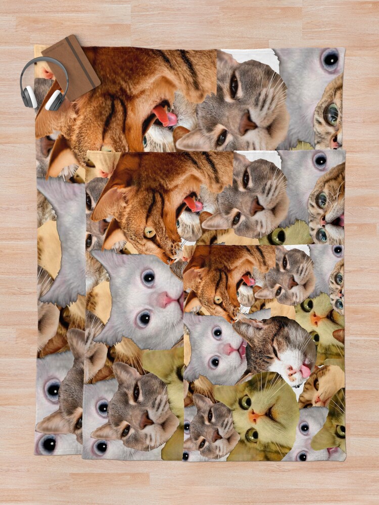 "Cats" Throw Blanket by UshaTheCat Redbubble