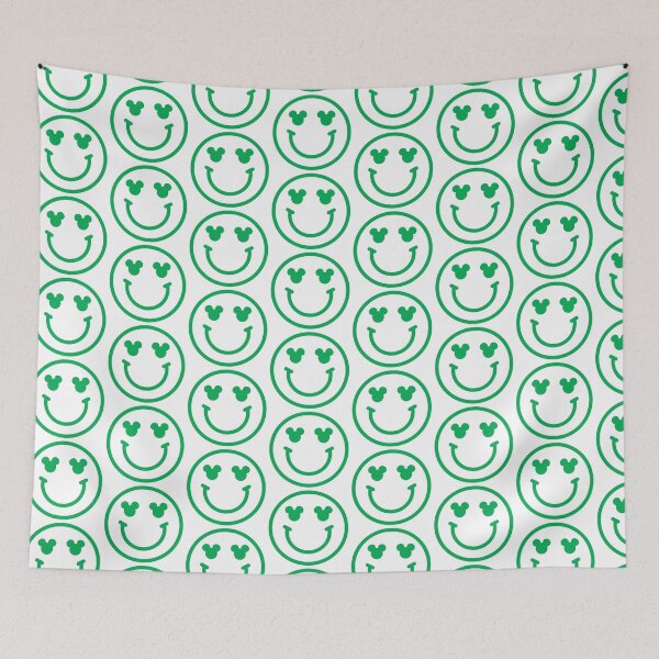 Item preview, Bright Green Magical Preppy Smiley Face  designed and sold by meohmymagic.