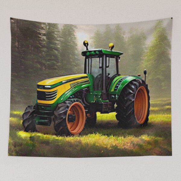 Item preview, Green -Yellow Tractor designed and sold by darlene80184.