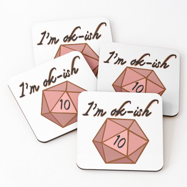 Item preview, Rolling a 10 on a d20 - I’m ok-ish designed and sold by StarlitFirefly.