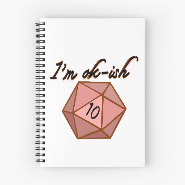 Item preview, Rolling a 10 on a d20 - I’m ok-ish designed and sold by StarlitFirefly.