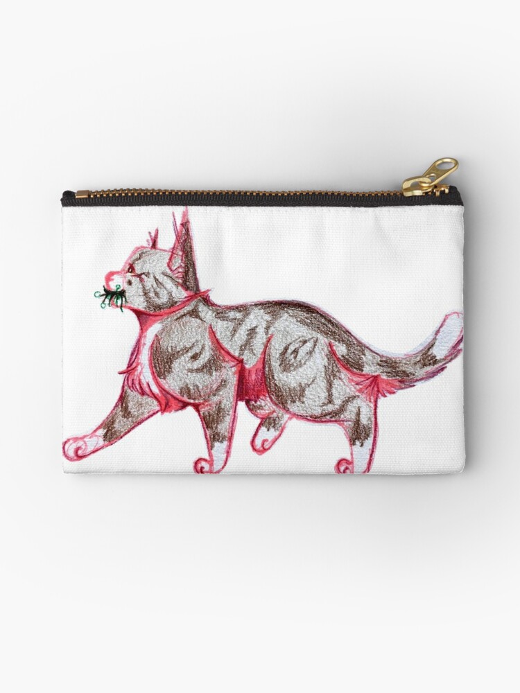Warrior Cats - Leafpaw Colored Pencil Drawing Zipper Pouch for