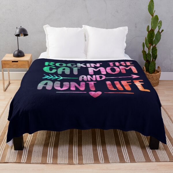 Item preview, Floral Rockin' the Cat Mom and Aunt Life Mothers Day designed and sold by Simeon Dorelus.