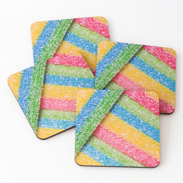 Item preview, Rainbow Sour Stripes Candy Photograph designed and sold by patternsoup.