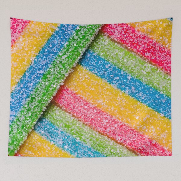 Item preview, Rainbow Sour Stripes Candy Photograph designed and sold by patternsoup.