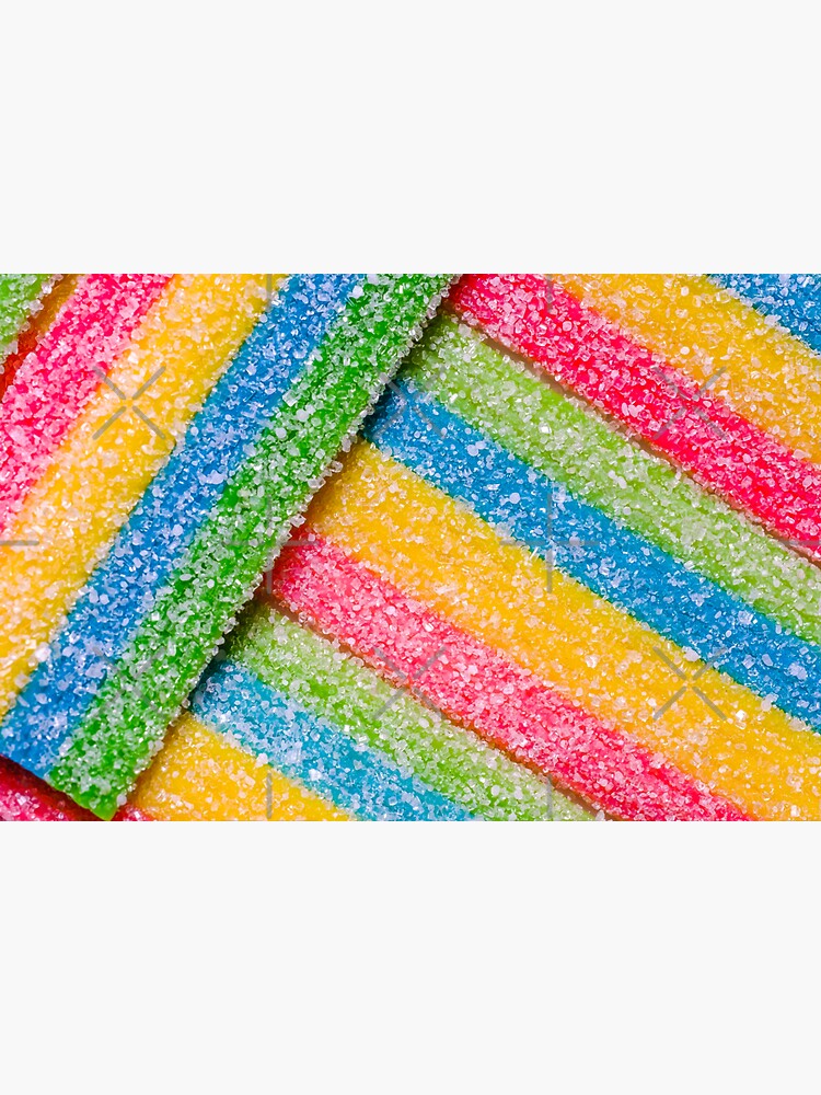 "Rainbow Sour Stripes Candy Photograph" Sticker For Sale By Patternsoup ...