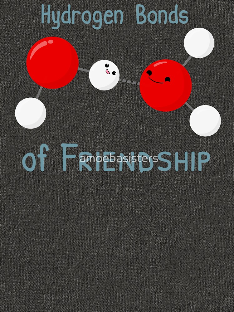 Thumbnail 5 of 5, Lightweight Hoodie, Hydrogen Bonds of Friendship designed and sold by amoebasisters.