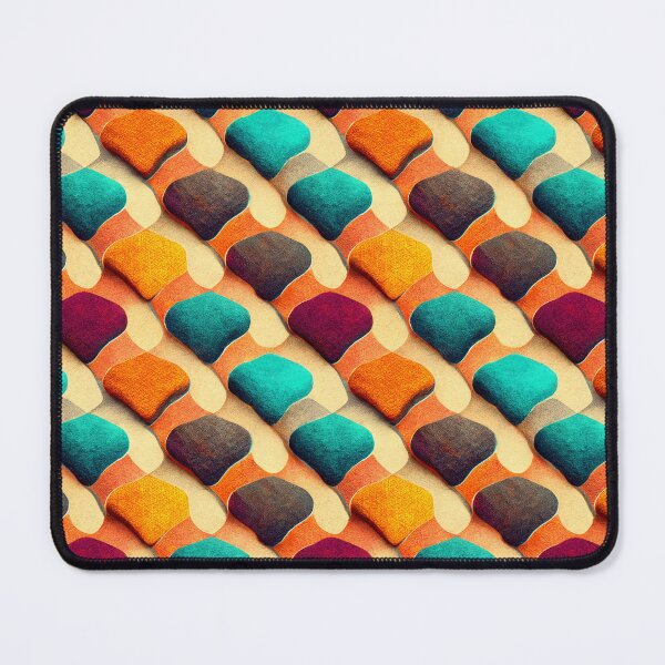 Item preview, Orange & Teal Retro Abstract Art Pattern designed and sold by bumtheary.