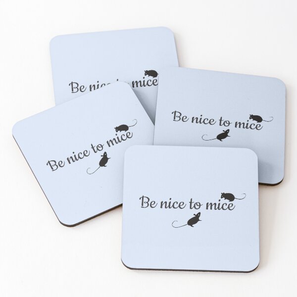 Item preview, Be nice to mice (dark on light) designed and sold by selfproclaimd.