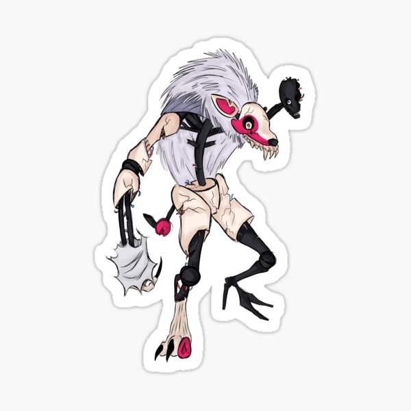 Dnd Inspired Fnaf Mangle Sticker For Sale By Devindraws04 Redbubble 