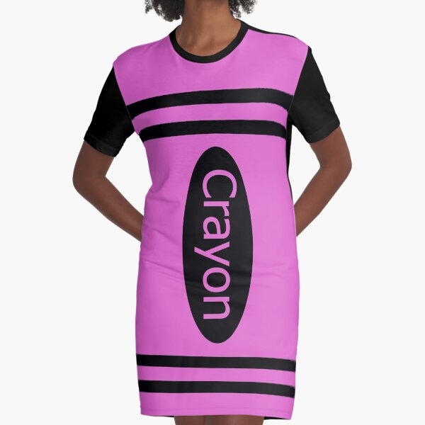 Crayon pink costume Graphic T-Shirt Dress