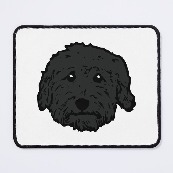 Item preview, Charcoal Poodle - dark gray Goldendoodle! Black Labradoodle! Adorable doodle teddy bear dog - in chocolate brown, dark brown dog designed and sold by smooshfaceutd.
