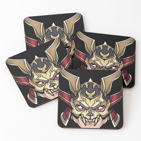 Item preview, Sticker face shao kahn designed and sold by RandyMorales.