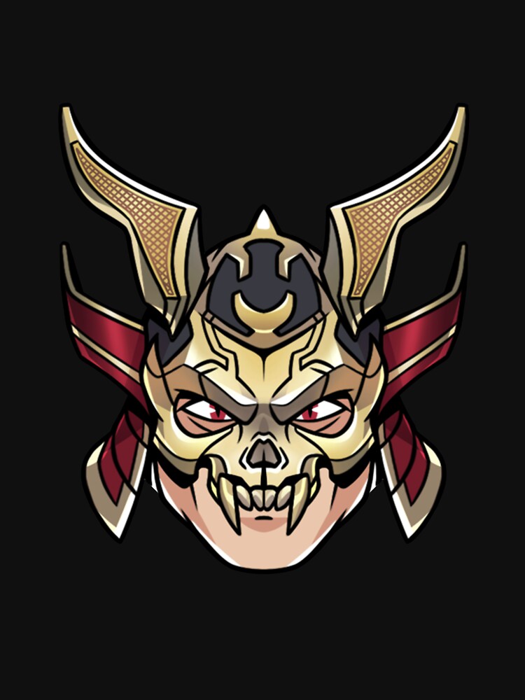 Sticker face shao kahn Poster for Sale by RandyMorales