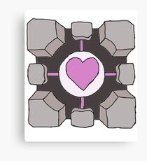 Companion Cube Portal Canvas Print