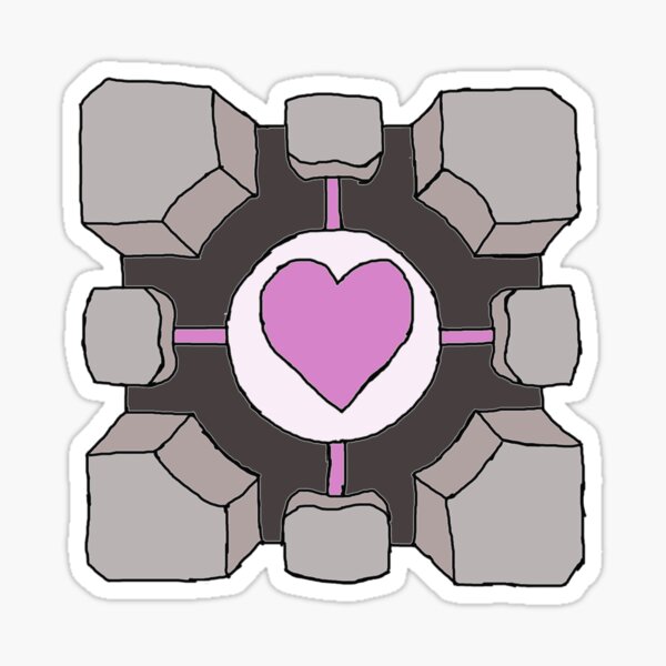 MAGNET Portal Companion Cube Magnetic Vinyl Sticker Decal Magnet 5