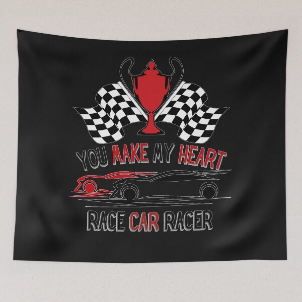 Item preview, Tú haces mi corazón Race Car Racer designed and sold by Dwigdwell.