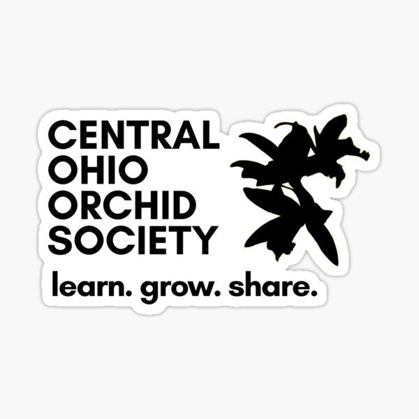 4. Central Ohio Orchid Society. learn grow share.  Sticker