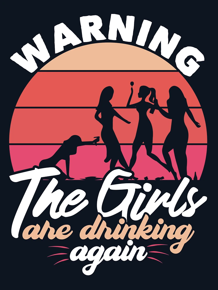 Thumbnail 6 von 6, Leichter Pullover, Warning The Girls Are Drinking Again Drunk Women Drinking Gear designt und verkauft von DynamicDesign.
