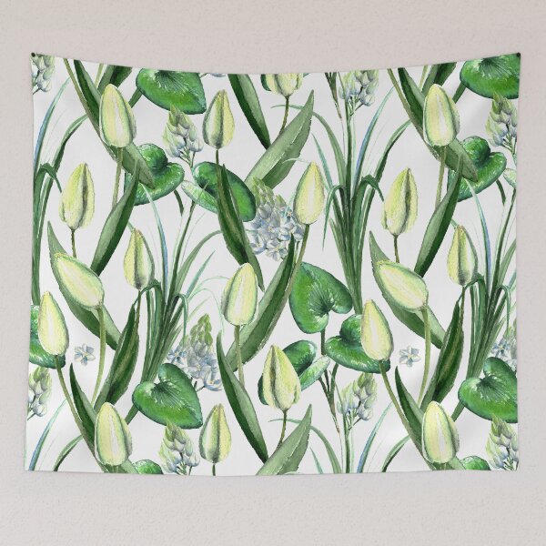 Item preview, Watercolor Tulip Seamless Pattern designed and sold by Anna Ivanova.