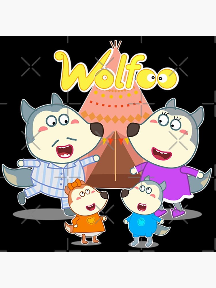 wolfoo family cartoon wolf family characters super, fun, adventures Kids  cartoon officially wolfoo family| Perfect Gift|wof foo | Art Board Print