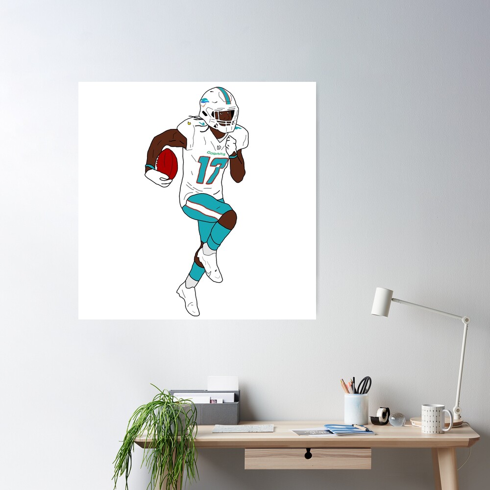 NFL Miami Dolphins - Jaylen Waddle 21 Wall Poster with Wooden Magnetic  Frame, 22.375 x 34