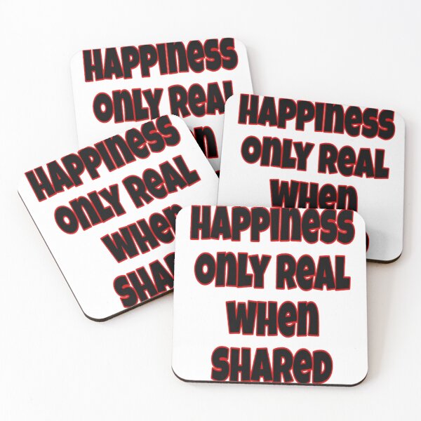Item preview, happiness only real when shared designed and sold by Prapan.