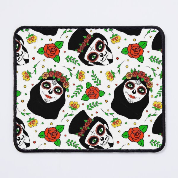Item preview, Dia de los muertos, Day of the dead mexican seamless pattern in doodle style. designed and sold by ketkidesign.