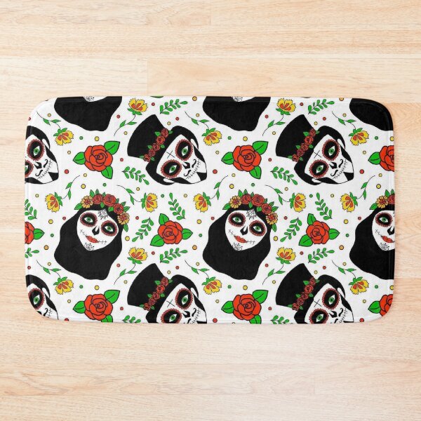 Item preview, Dia de los muertos, Day of the dead mexican seamless pattern in doodle style. designed and sold by ketkidesign.