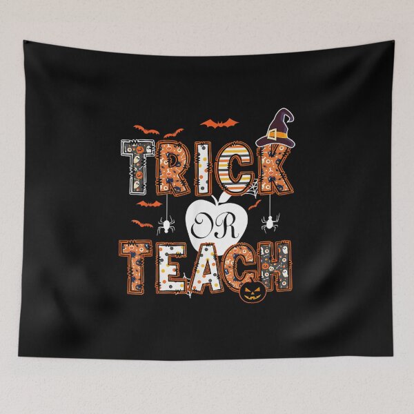 Item preview, Groovy TRICK OT TEACH Retro Vintage Halloween Teacher Life designed and sold by Kharlamovaarina.