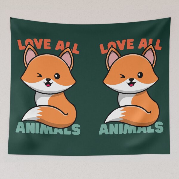 Item preview, Love all Animals: Fox designed and sold by Keep Smiling.