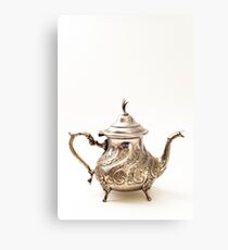 Moroccan Silver Teapot Canvas Print