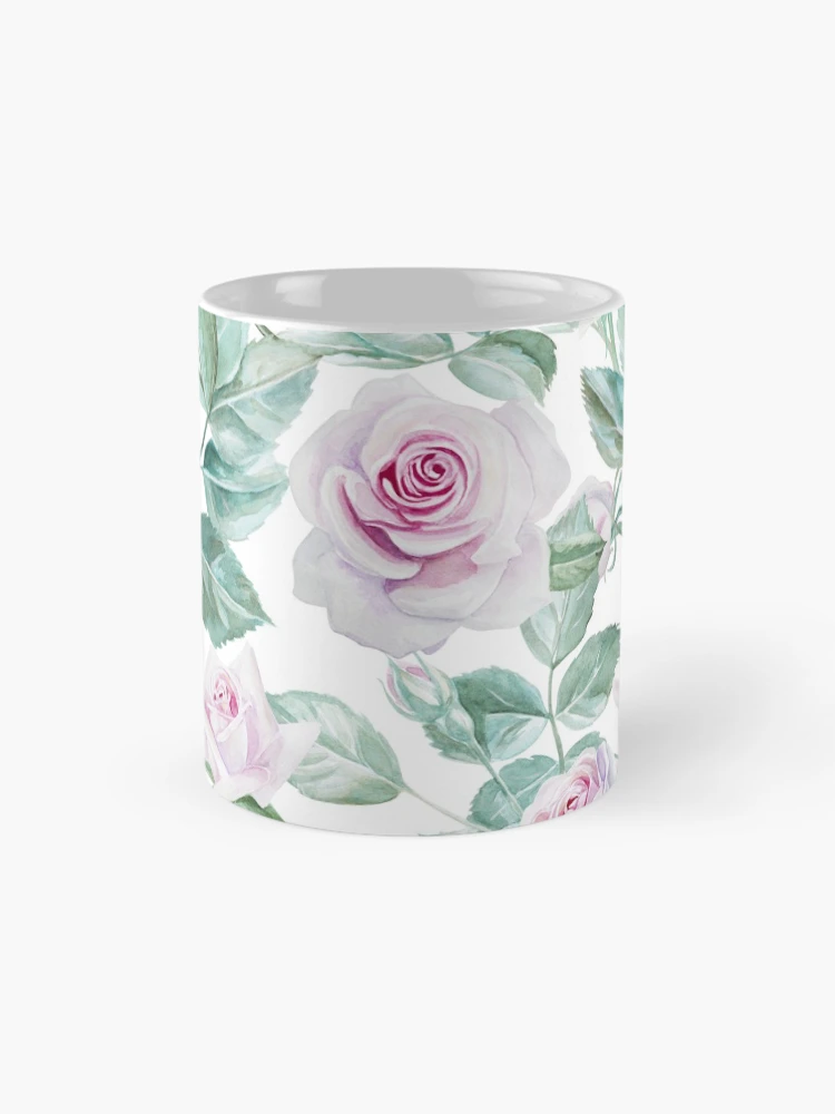 Thumbnail 4 of 6, Coffee Mug, Pink Roses designed and sold by mariapirogova.