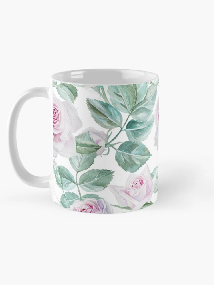 Thumbnail 5 of 6, Coffee Mug, Pink Roses designed and sold by mariapirogova.