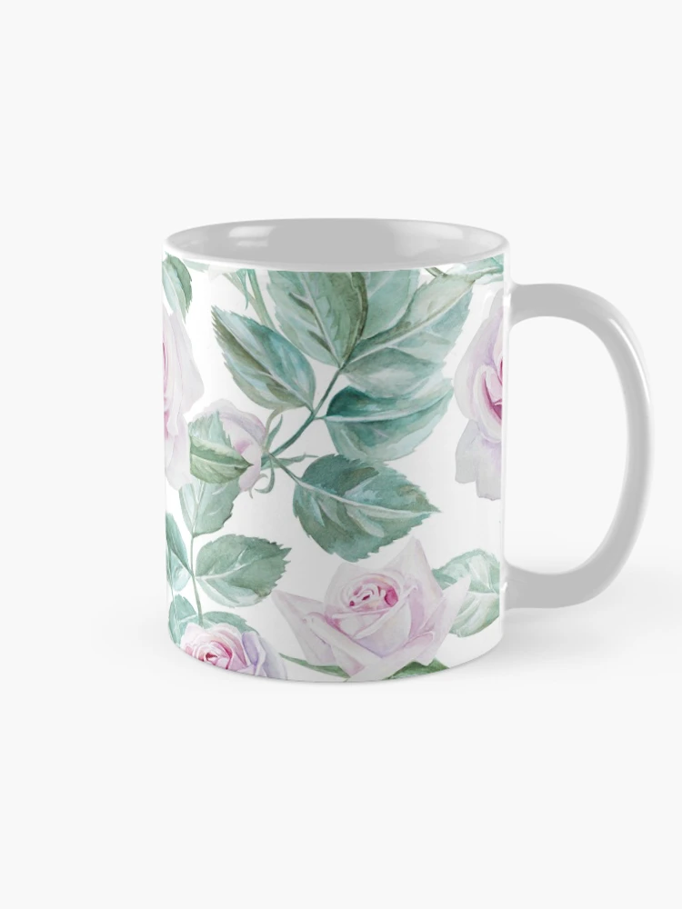 Thumbnail 3 of 6, Coffee Mug, Pink Roses designed and sold by mariapirogova.