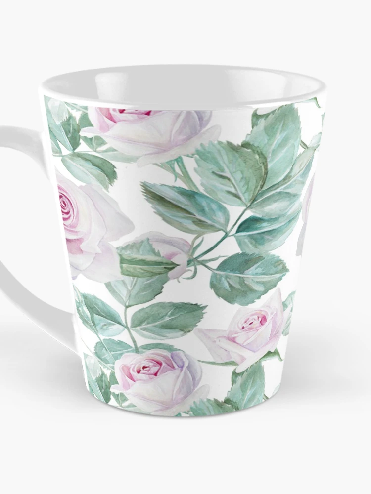 Thumbnail 3 of 4, Coffee Mug, Pink Roses designed and sold by mariapirogova.