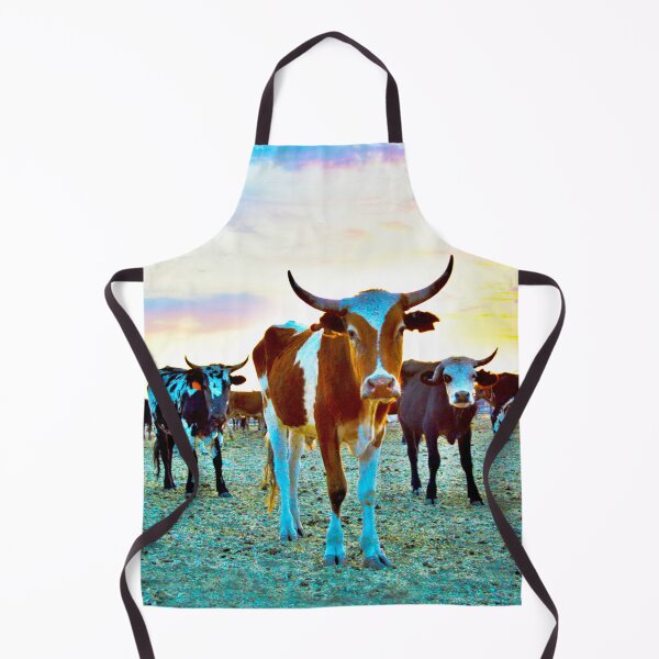 Item preview, Novillos al atardecer designed and sold by ArtbyAdriane.