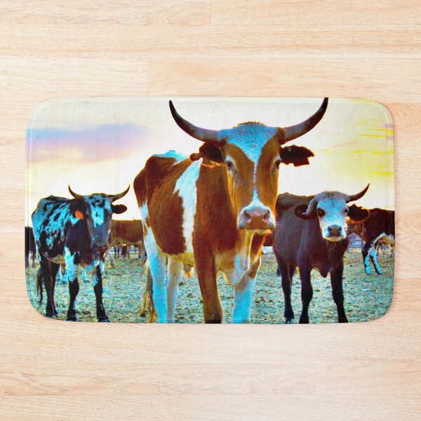 Item preview, Novillos al atardecer designed and sold by ArtbyAdriane.