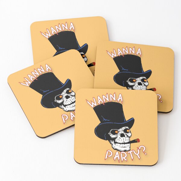 Item preview, Wanna Party? Skull Halloween designed and sold by KathteeDesign.